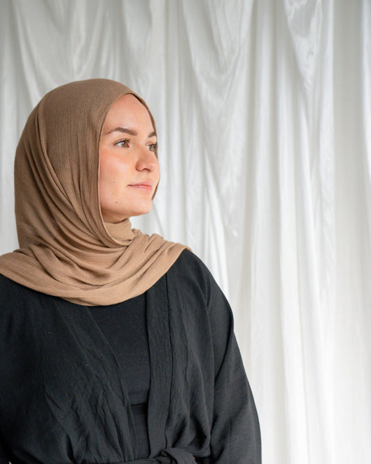 Crinkle Rayon Hijab | Cedar