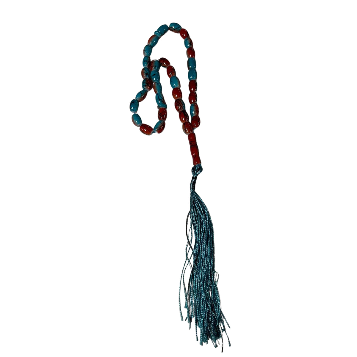 33 Beads | Modern Design | Blue & Red