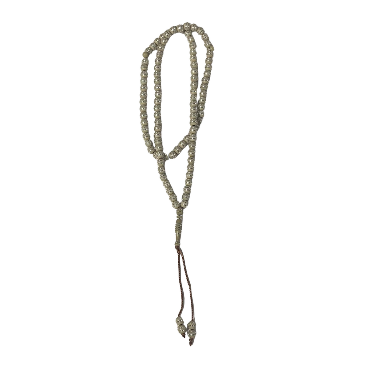 99 Beads | Cream & Silver | Small
