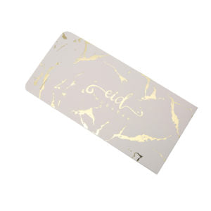 10 Eid Money Envelopes | Foil White & Gold