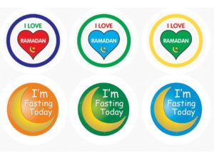 I'm Fasting Today / I Love Ramadan badges | Pack of 6