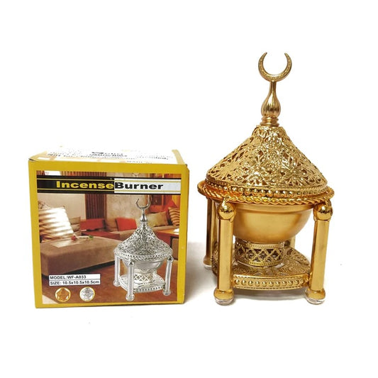 Crescent Dome Bukhoor Burner | Gold