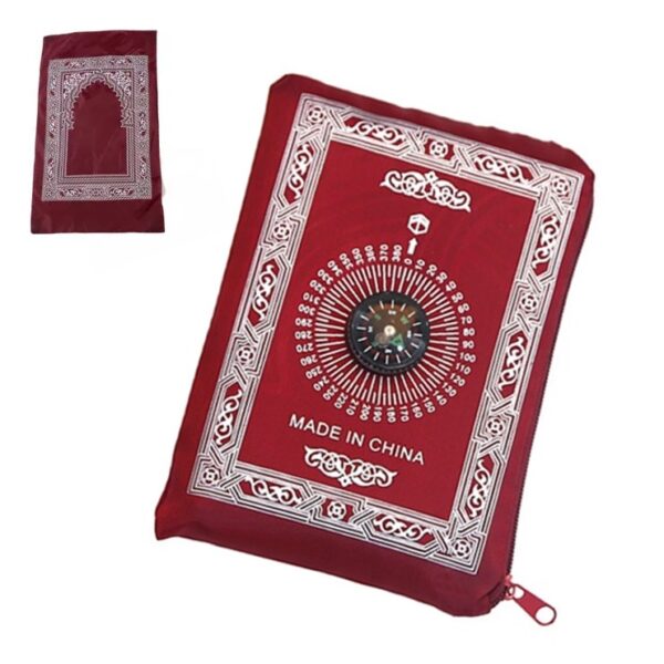 Compass Travel Prayer Mat | Burgundy