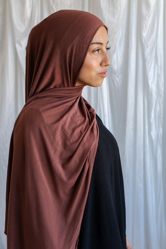Jersey Hijab | Rosy Brown