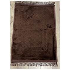 Arch Geometric Deluxe Foam Prayer Mat | Brown