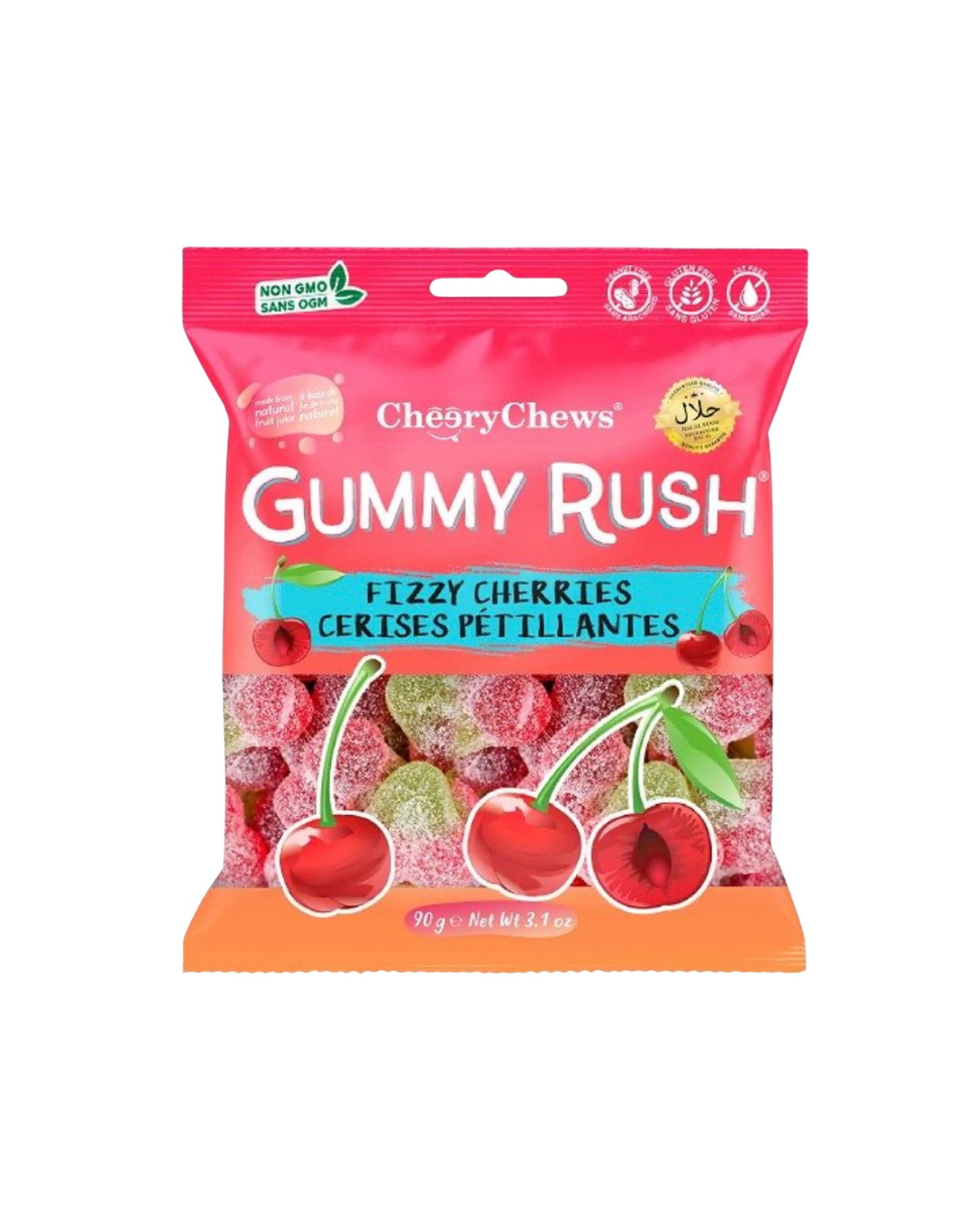 Gummy Rush Fizzy Cherries | 90g