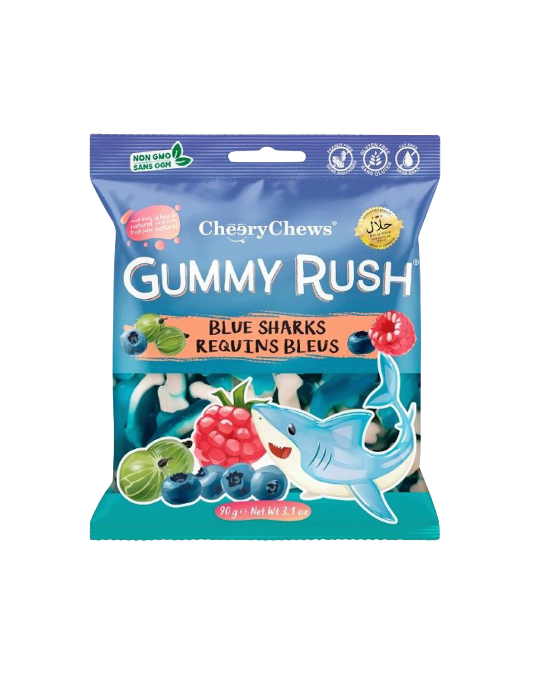 Gummy Rush Blue Sharks | 90g
