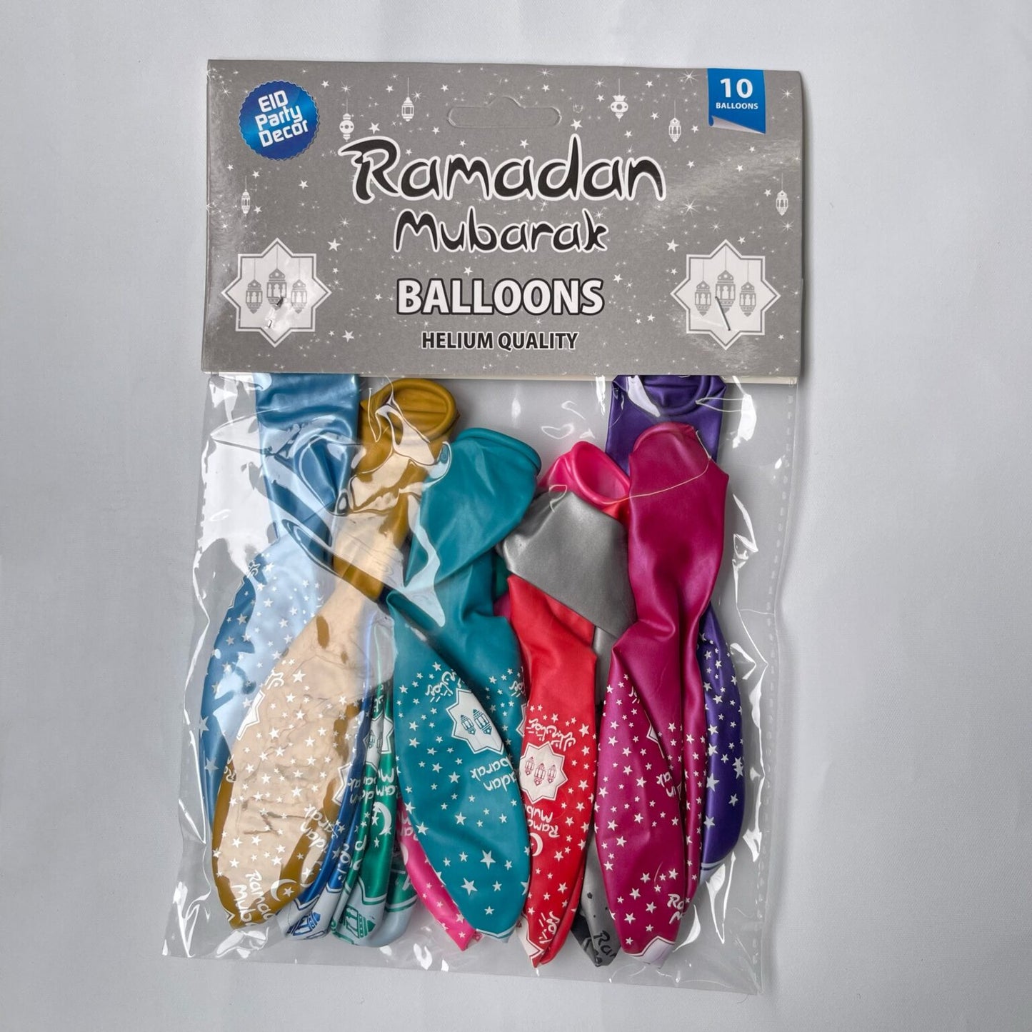 Ramadan Mubarak Balloons | Multicolour