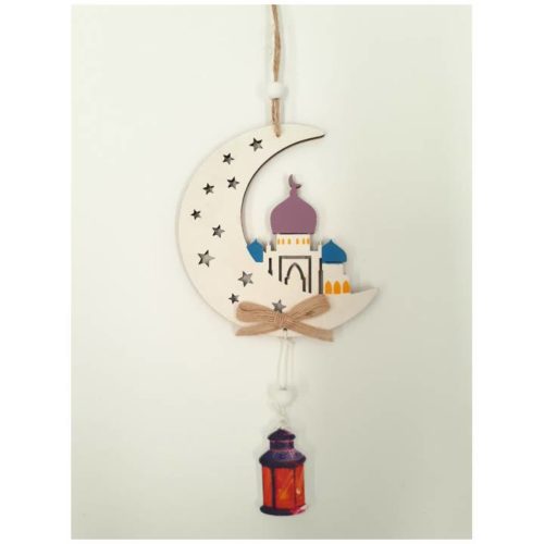 Medium 3 Domes Hanging Crescent