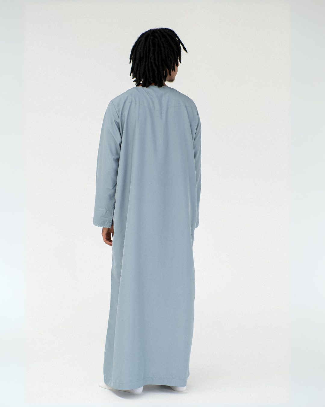 Adrees Omani Long Sleeve Thobe | Sky Blue