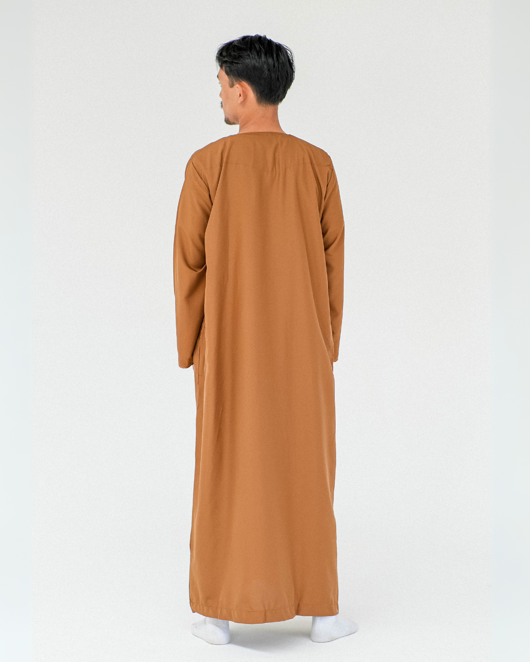 Adrees Omani Long Sleeve Thobe | Tan