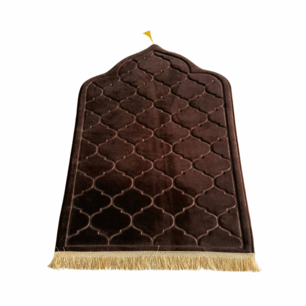 Premium Arched Prayer Mat | Chocolate Brown