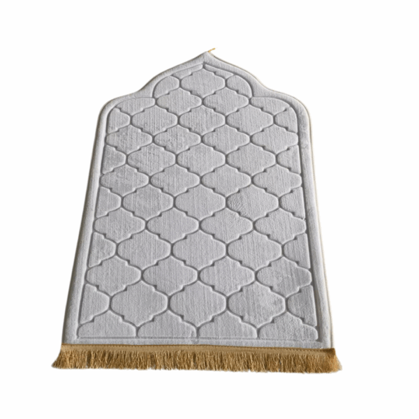Premium Arched Prayer Mat | Light Grey