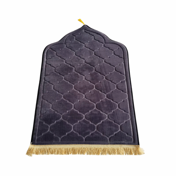 Premium Arched Prayer Mat | Steel Grey