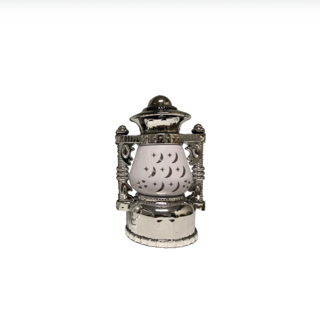 Traditional Crescent Silver Lantern (Medium)