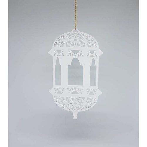 Magnolia Hanging Lantern | White