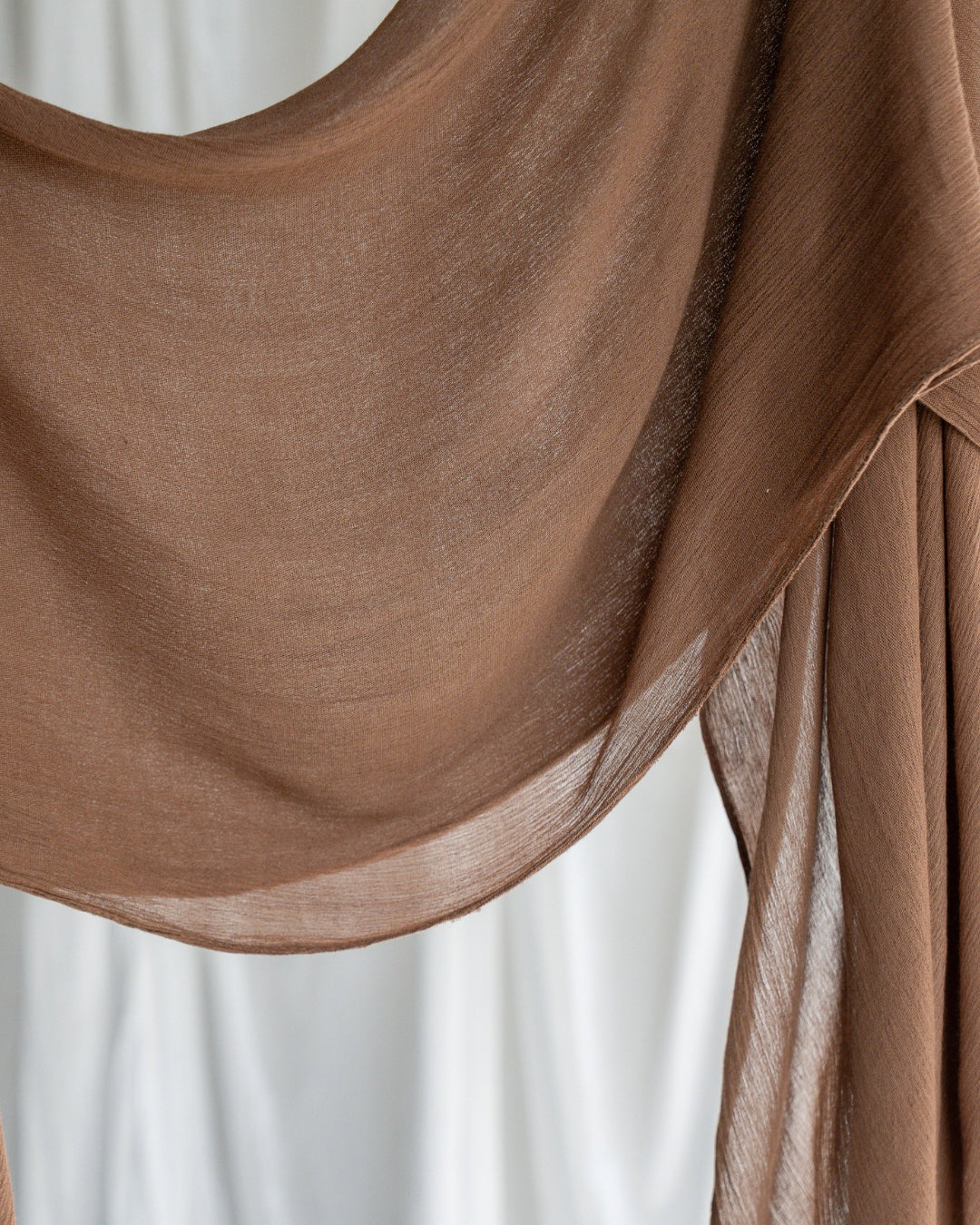 Crinkle Rayon Hijab | Walnut