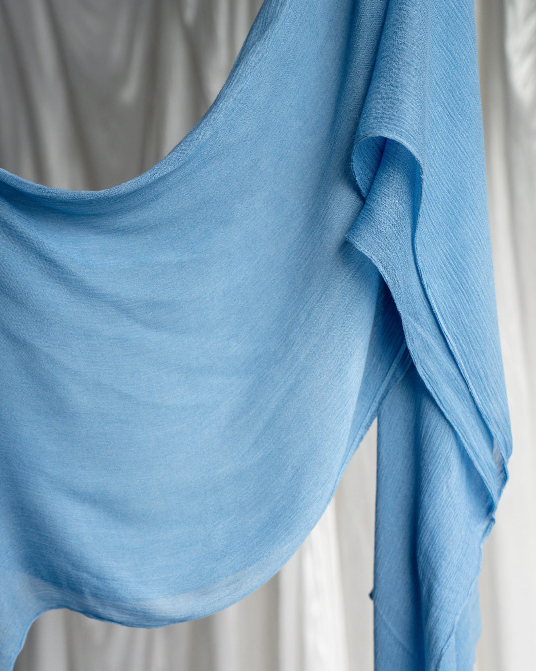Crinkle Rayon Hijab | Azure