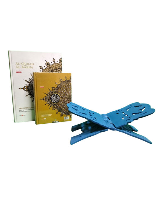 Quran Stand | Leaf Blue