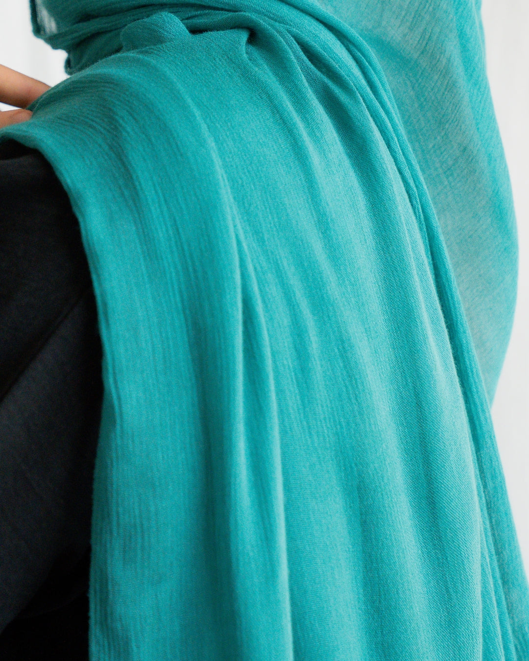 Crinkle Rayon Hijab | Teal