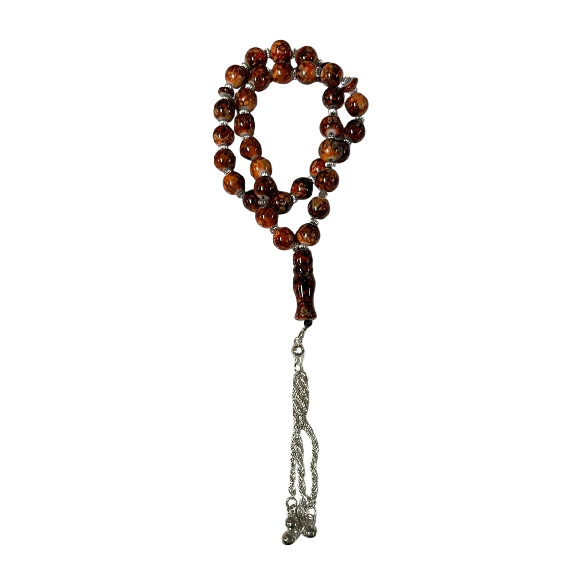 33 Beads | Burnt Orange | Marble Deluxe
