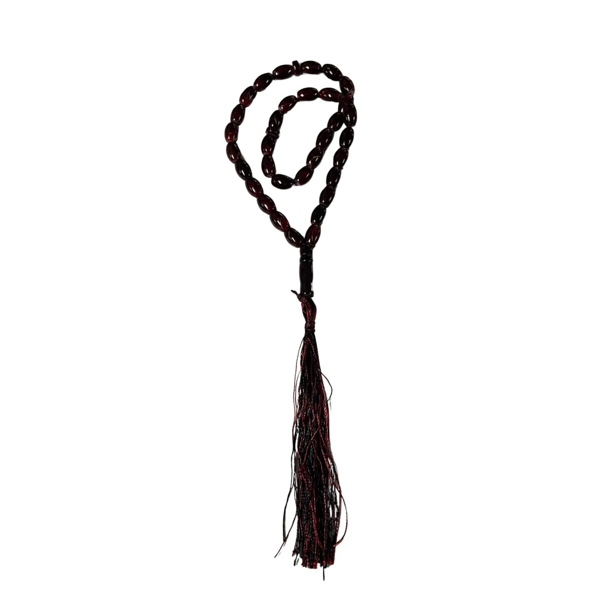 33 Beads | Dark Red | Marble