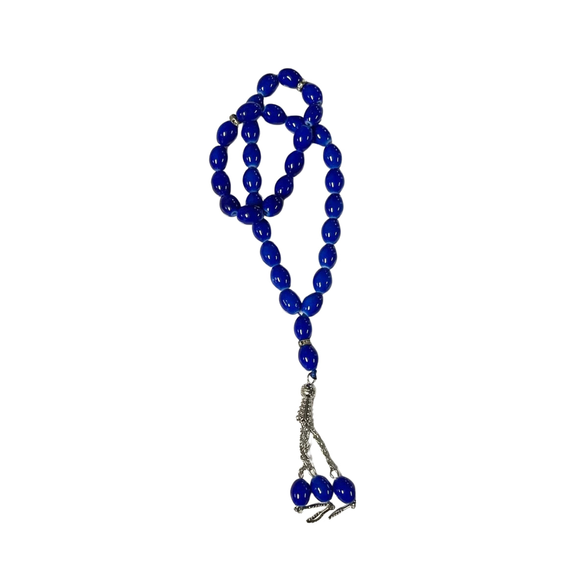 33 Beads | Deluxe Oval Cobalt