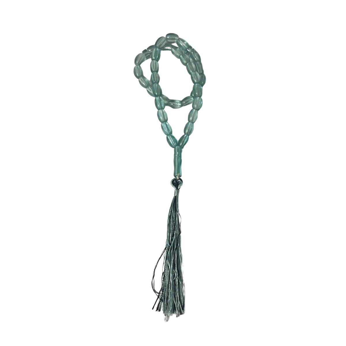 33 Beads | Glass | Aqua Blue