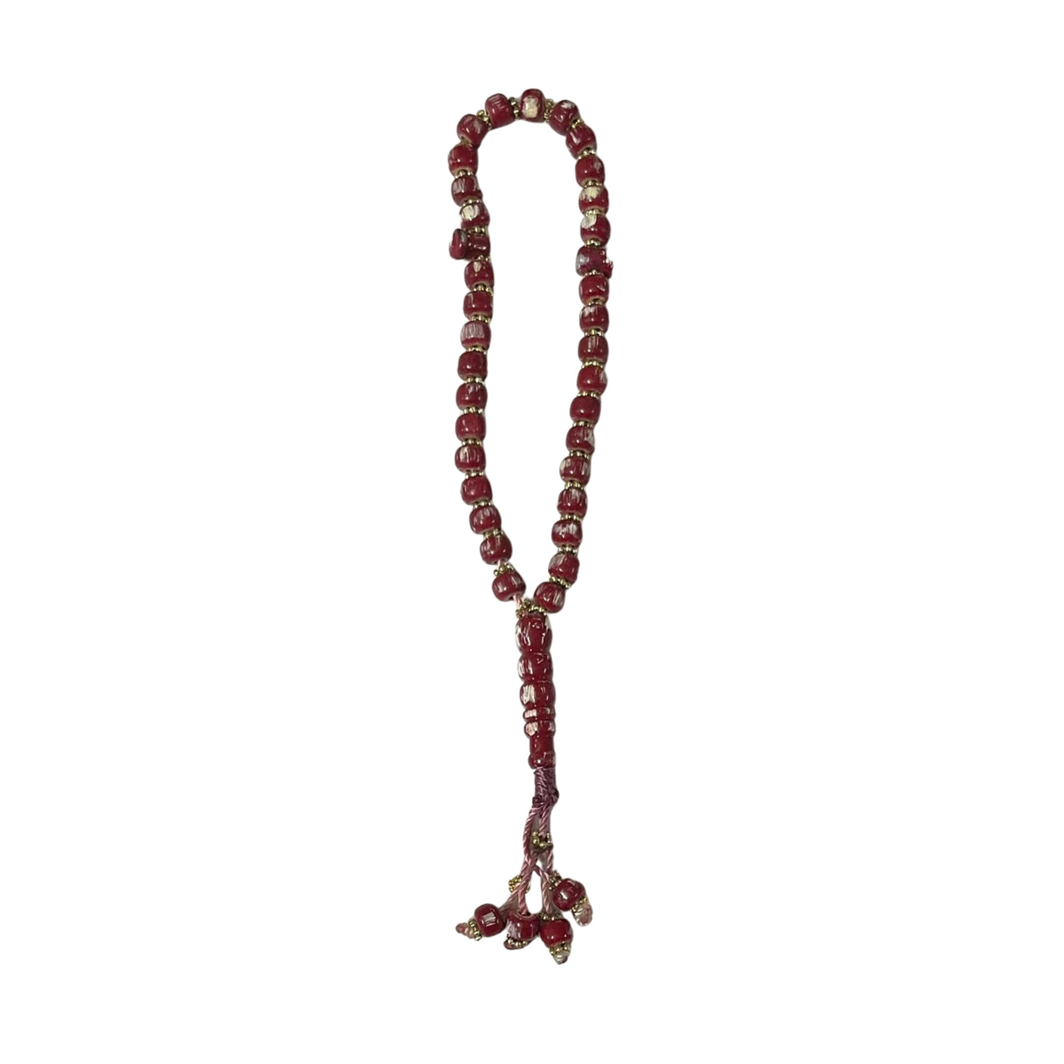 33 Beads | Red Ombre & Gold