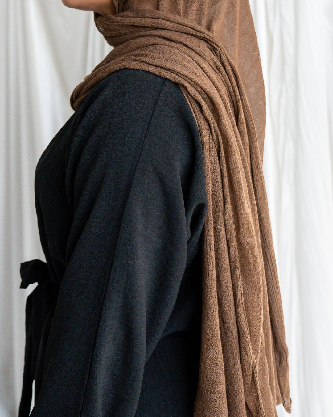 Crinkle Rayon Hijab | Umber