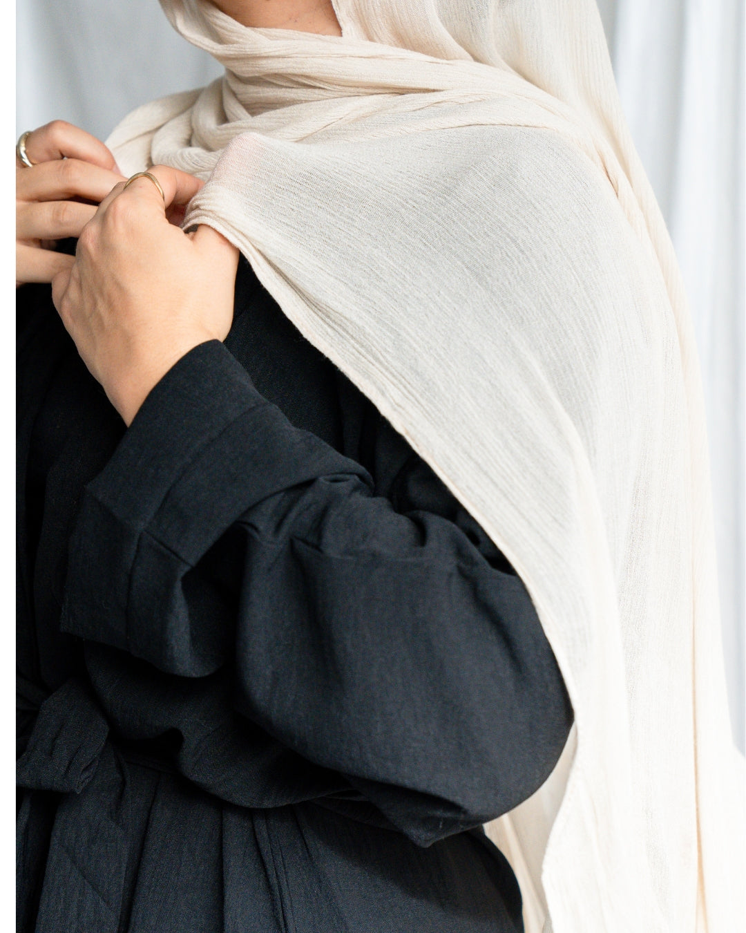 Crinkle Rayon Hijab | Linen