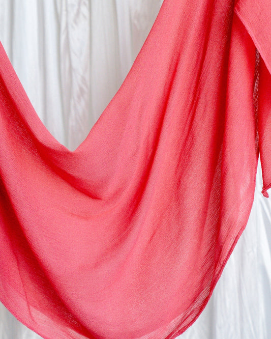Crinkle Rayon Hijab | Watermelon
