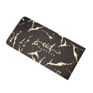 10 Eid Mubarak Money Envelopes | Foil Black & Gold