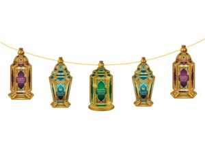 5pc Large Ramadan Lanterns Garland