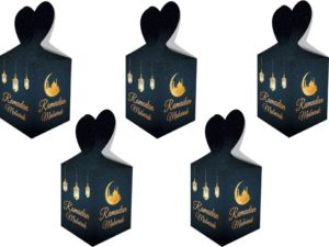 Lantern Ramadan Mubarak Gift Boxes | Black & Gold