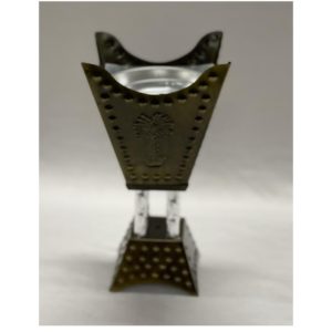 Square Arabic Traditional Bukhoor Burner | Brass
