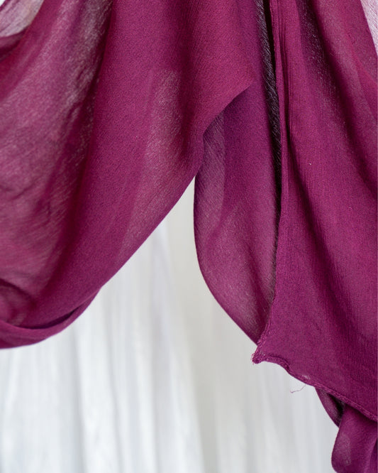 Crinkle Rayon Hijab | Mulberry