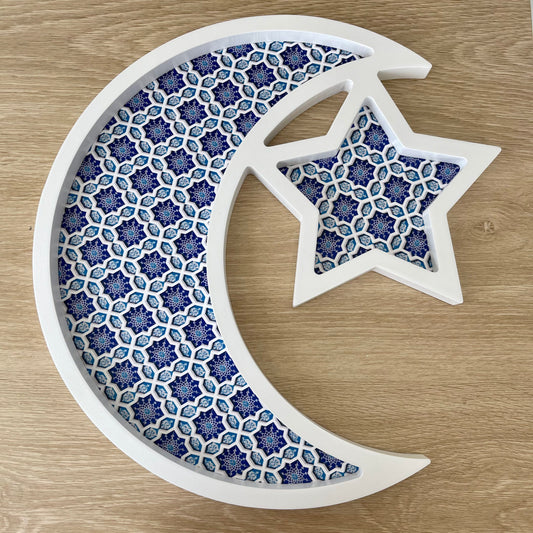 Large Moon & Star Tray | Blue