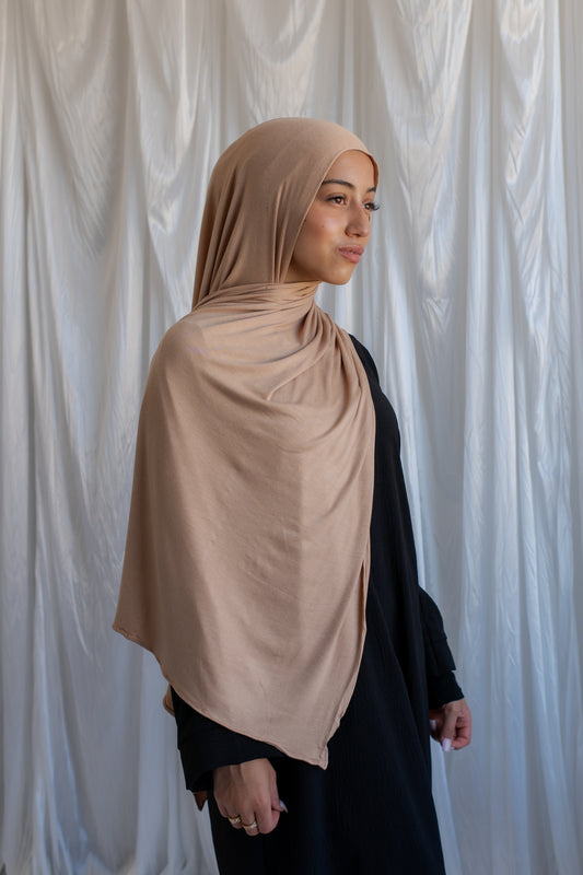 Jersey Hijab | Tan