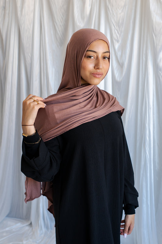 Jersey Hijab | Blush Brown