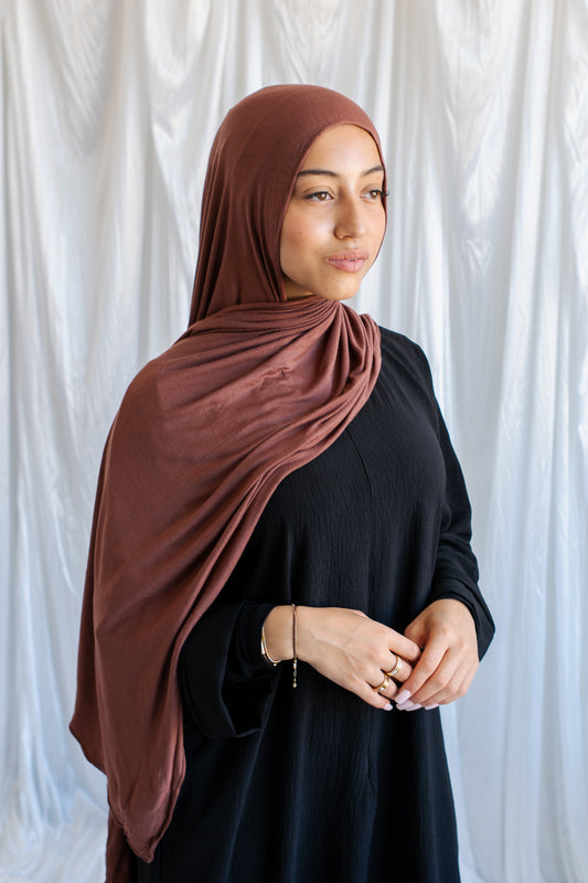 Jersey Hijab | Rosy Brown
