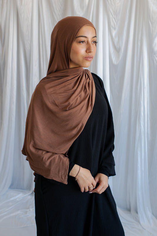 Jersey Hijab | Cocoa