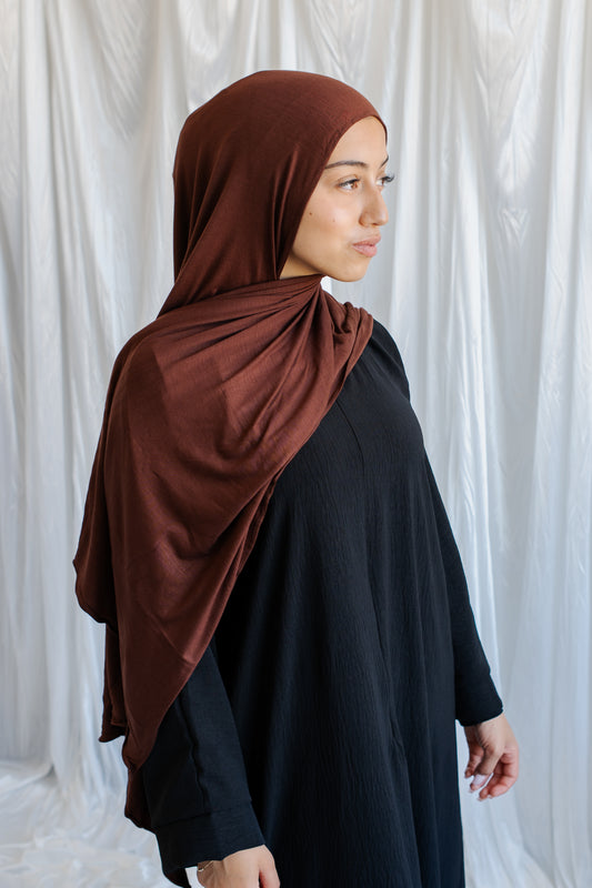 Jersey Hijab | Chocolate