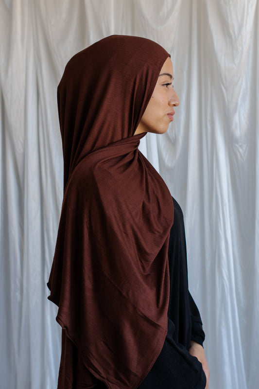 Jersey Hijab | Chocolate