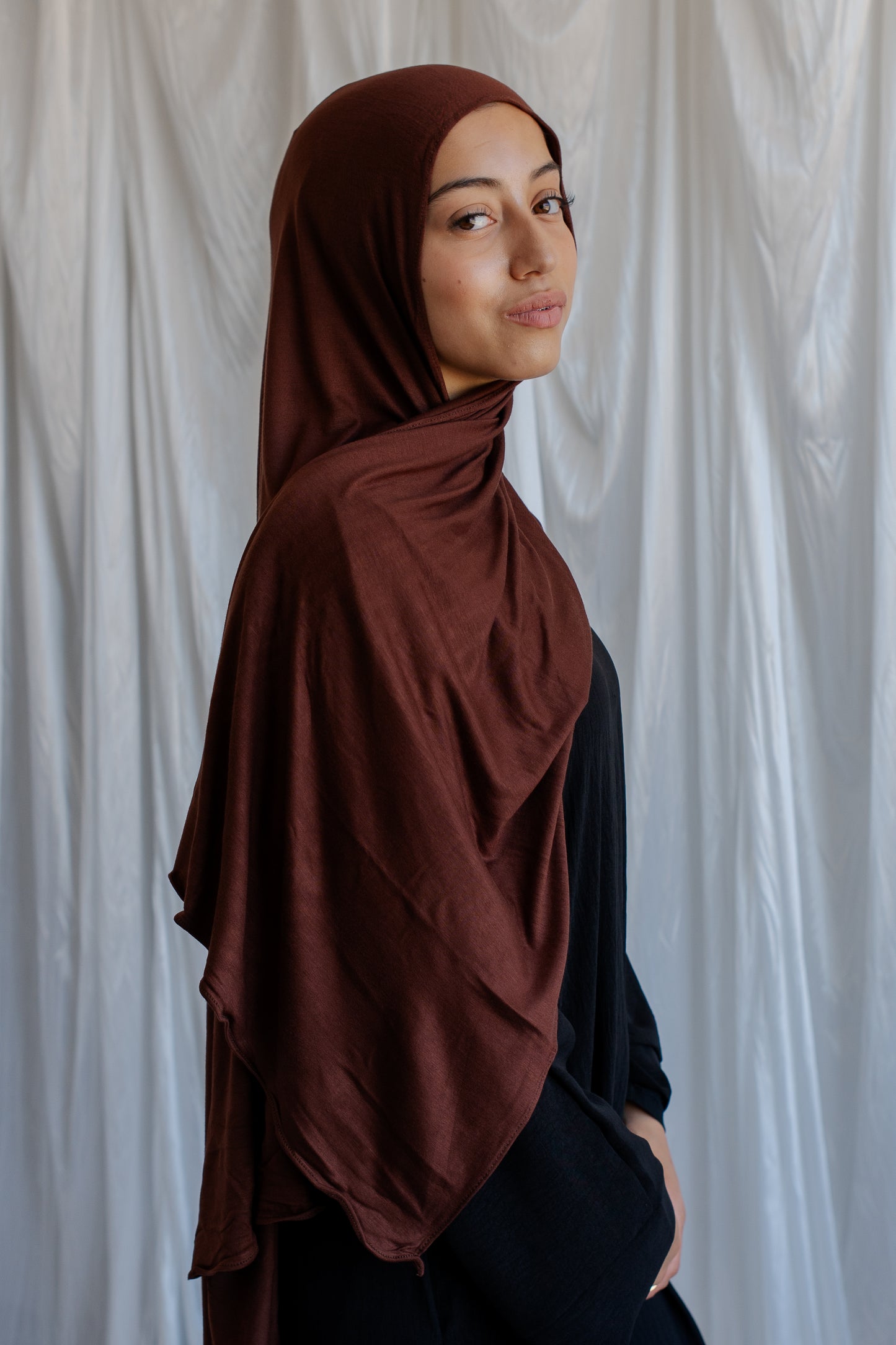 Jersey Hijab | Chocolate