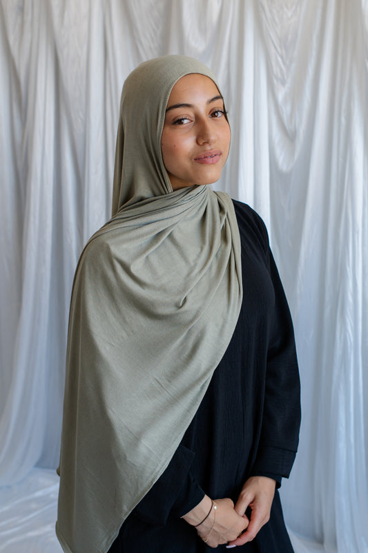 Jersey Hijab | Sage Green