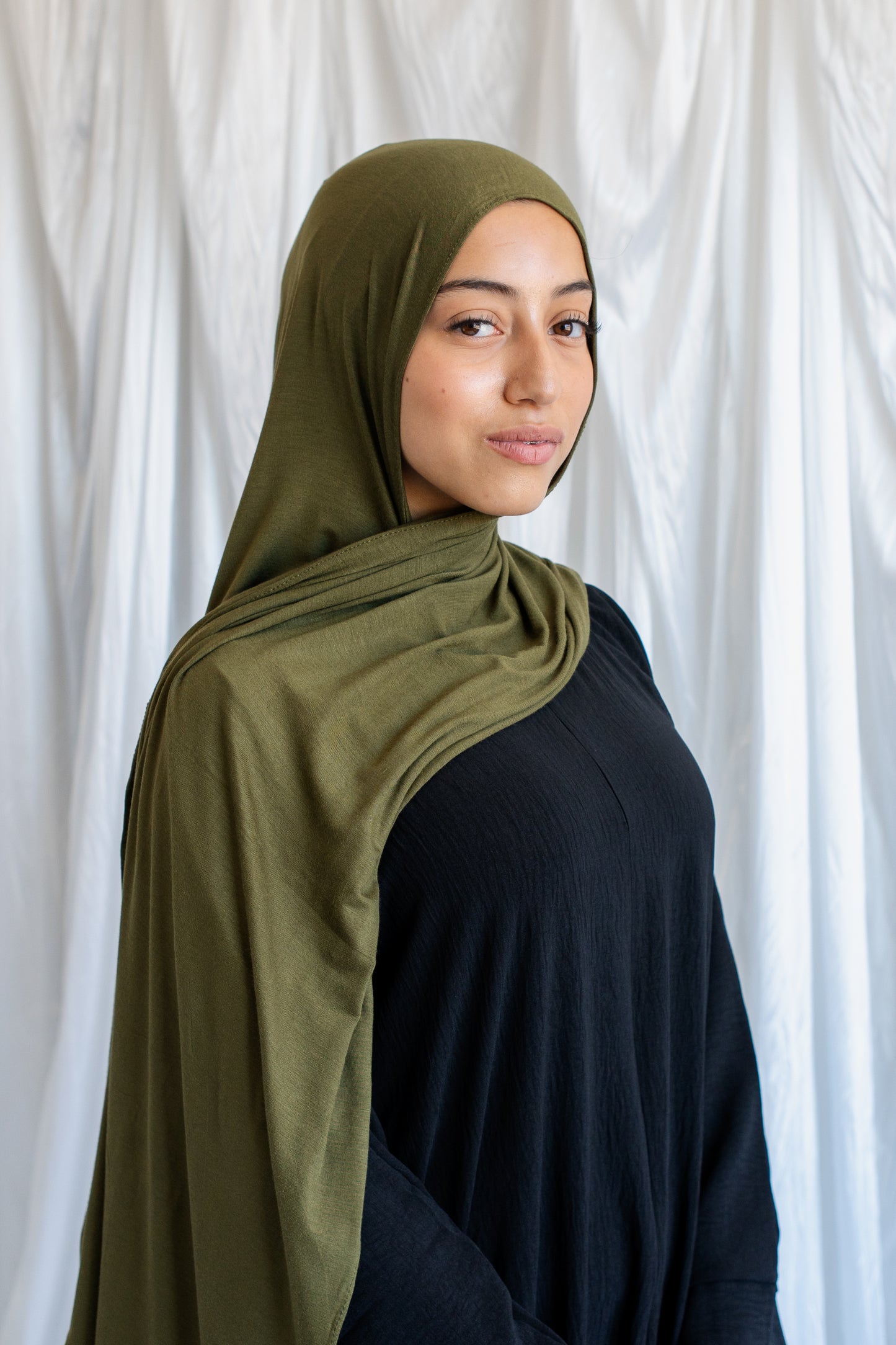 Jersey Hijab | Army Green