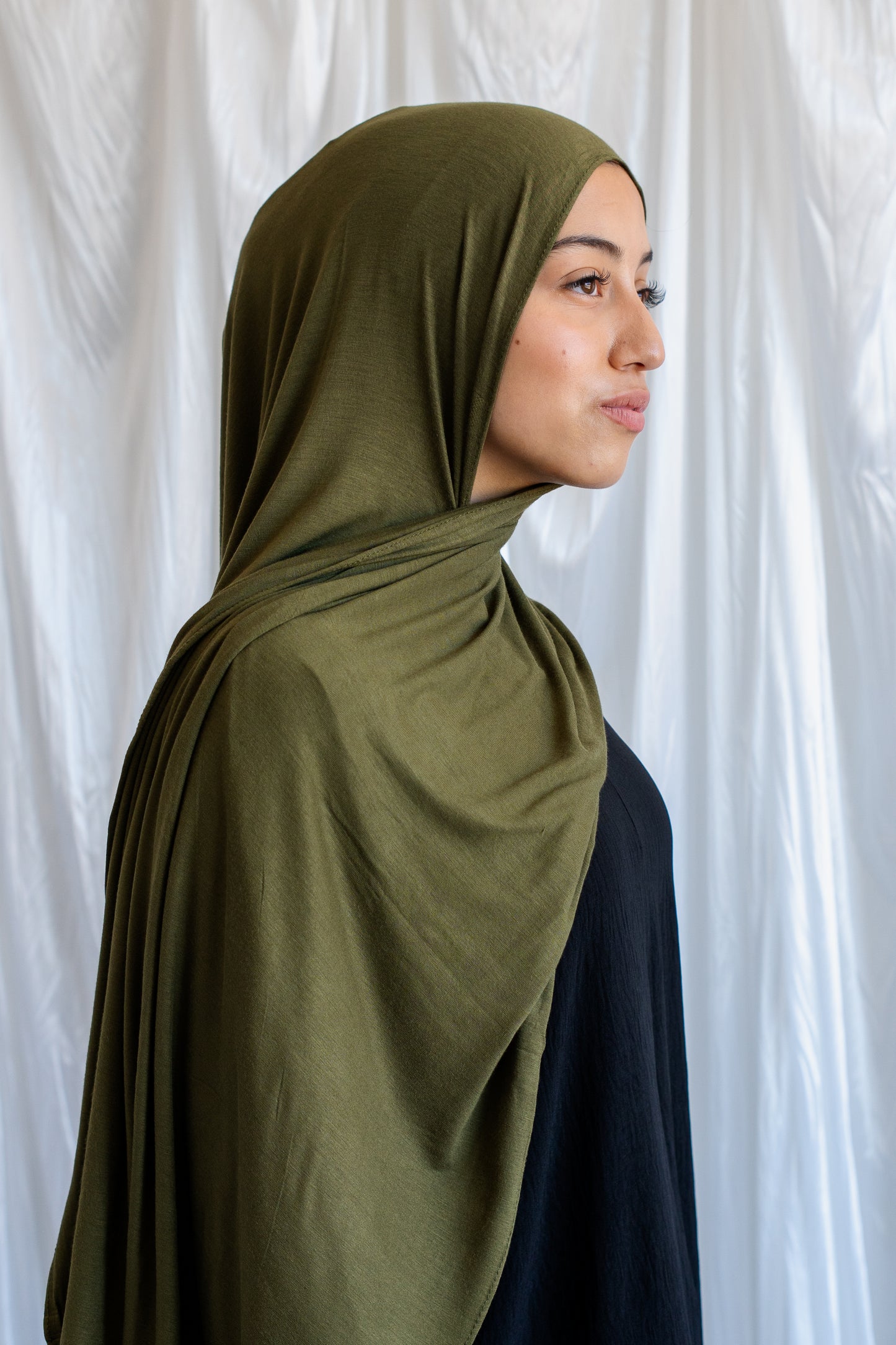 Jersey Hijab | Army Green