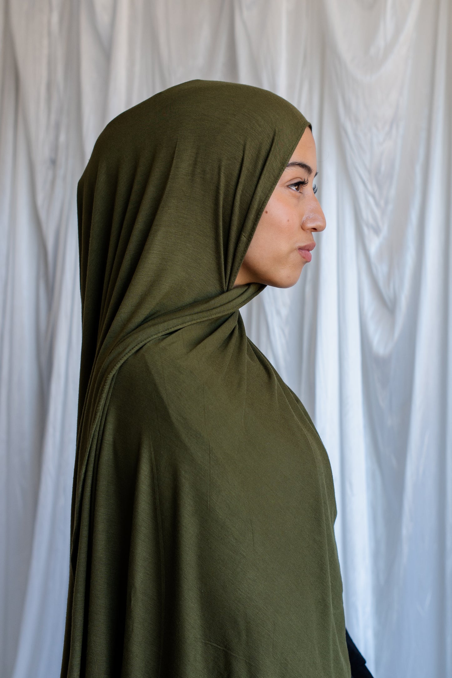 Jersey Hijab | Army Green