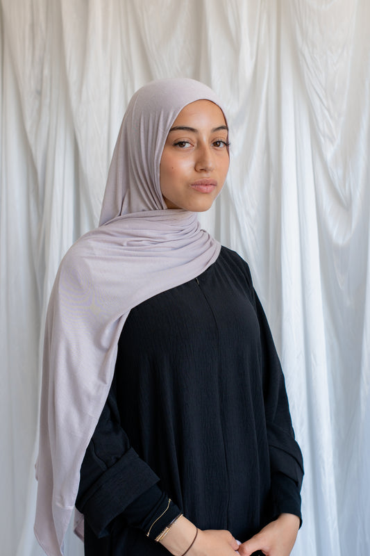 Jersey Hijab | Pale Grey
